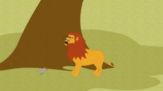 Le lion et la petite souris